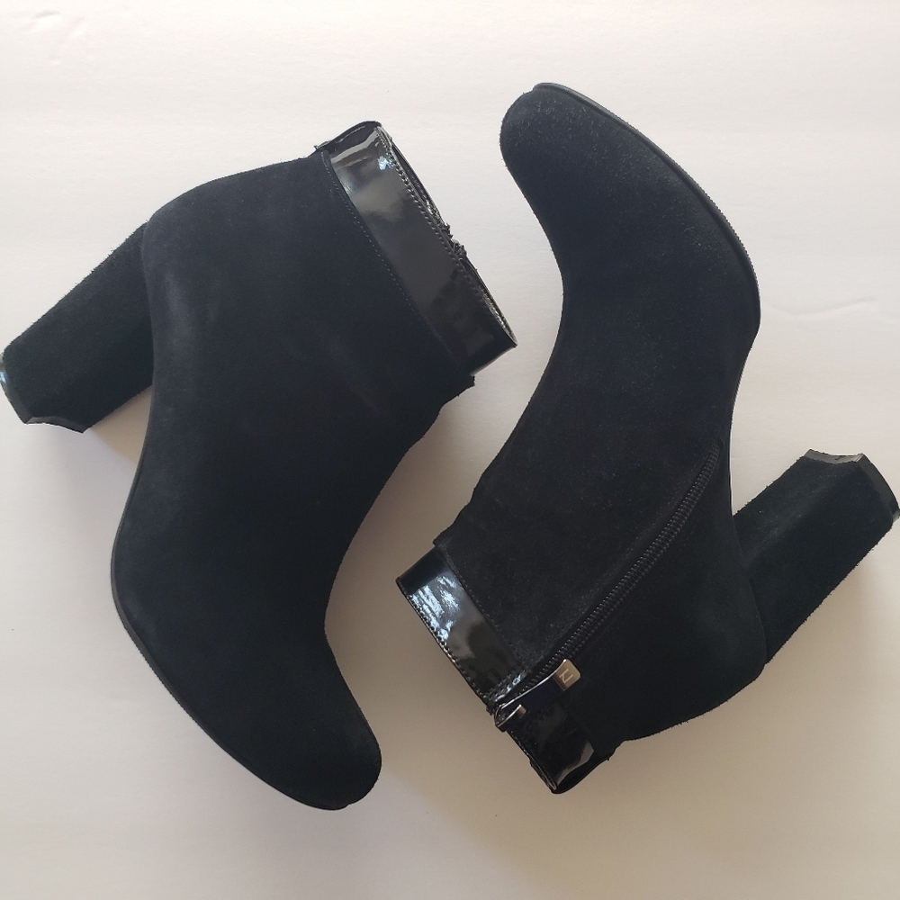 Nivelle Women's Suede Black Heel Boots